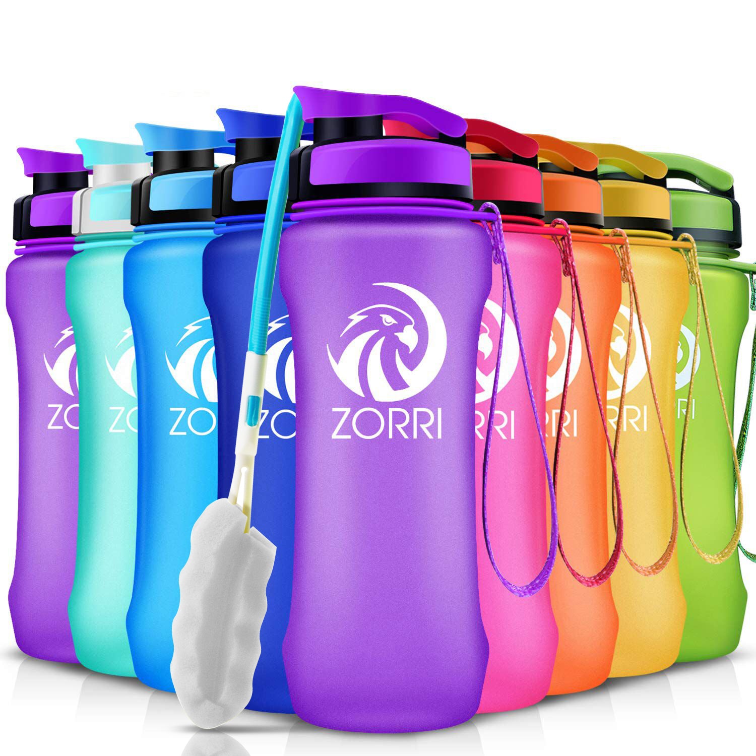 Kids Water Bottle with Straw BPA Free Water Bottles 600 ml 20 Oz Durable  Plastic