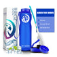 ZORRI 32 oz Water Bottle with Cleaning Brush & Strainer, Leakproof BPA & Toxic Free Lightweight Drinking Water Bottles with Carrying Strap, Ensure You Drink Enough Water for Fitness Gym Outdoor
