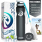 ZORRI 32 oz Water Bottle with Cleaning Brush & Strainer, Leakproof BPA & Toxic Free Lightweight Drinking Water Bottles with Carrying Strap, Ensure You Drink Enough Water for Fitness Gym Outdoor