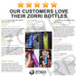 ZORRI 32 oz Water Bottle with Cleaning Brush & Strainer, Leakproof BPA & Toxic Free Lightweight Drinking Water Bottles with Carrying Strap, Ensure You Drink Enough Water for Fitness Gym Outdoor