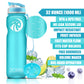 ZORRI 32 oz Water Bottle with Cleaning Brush & Strainer, Leakproof BPA & Toxic Free Lightweight Drinking Water Bottles with Carrying Strap, Ensure You Drink Enough Water for Fitness Gym Outdoor