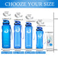 ZORRI 32 oz Water Bottle with Cleaning Brush & Strainer, Leakproof BPA & Toxic Free Lightweight Drinking Water Bottles with Carrying Strap, Ensure You Drink Enough Water for Fitness Gym Outdoor