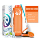 ZORRI 32 oz Water Bottle with Cleaning Brush & Strainer, Leakproof BPA & Toxic Free Lightweight Drinking Water Bottles with Carrying Strap, Ensure You Drink Enough Water for Fitness Gym Outdoor