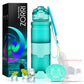 ZORRI  BPA Free Sports Water Bottles, 14oz / 400ML Lightweight Reusable Water Bottle for Gym, Fitness, Workout, Yoga, Running, Kids School