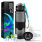 ZORRI  BPA Free Sports Water Bottles, 14oz / 400ML Lightweight Reusable Water Bottle for Gym, Fitness, Workout, Yoga, Running, Kids School