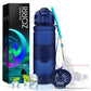 ZORRI BPA Free Sports Water Bottles, 24oz / 700ML Lightweight Reusable Water Bottle for Gym, Fitness, Workout, Yoga, Running, Kids School...