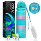 ZORRI 17OZ 500ml Reusable BPA Free  Sports Water Bottles, Lightweight Leak Proof Water Bottle with Cleaning Brush & Lock Feature Flip Top Lid for Kid School / Adults Workout, Gym, Cycling, Fitness, Gym, Yoga, Running, Camping