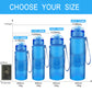 ZORRI  BPA Free Sports Water Bottles, 14oz / 400ML Lightweight Reusable Water Bottle for Gym, Fitness, Workout, Yoga, Running, Kids School